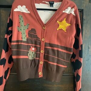 Toy Story Western Desert Cardigan - Rust and Brown
